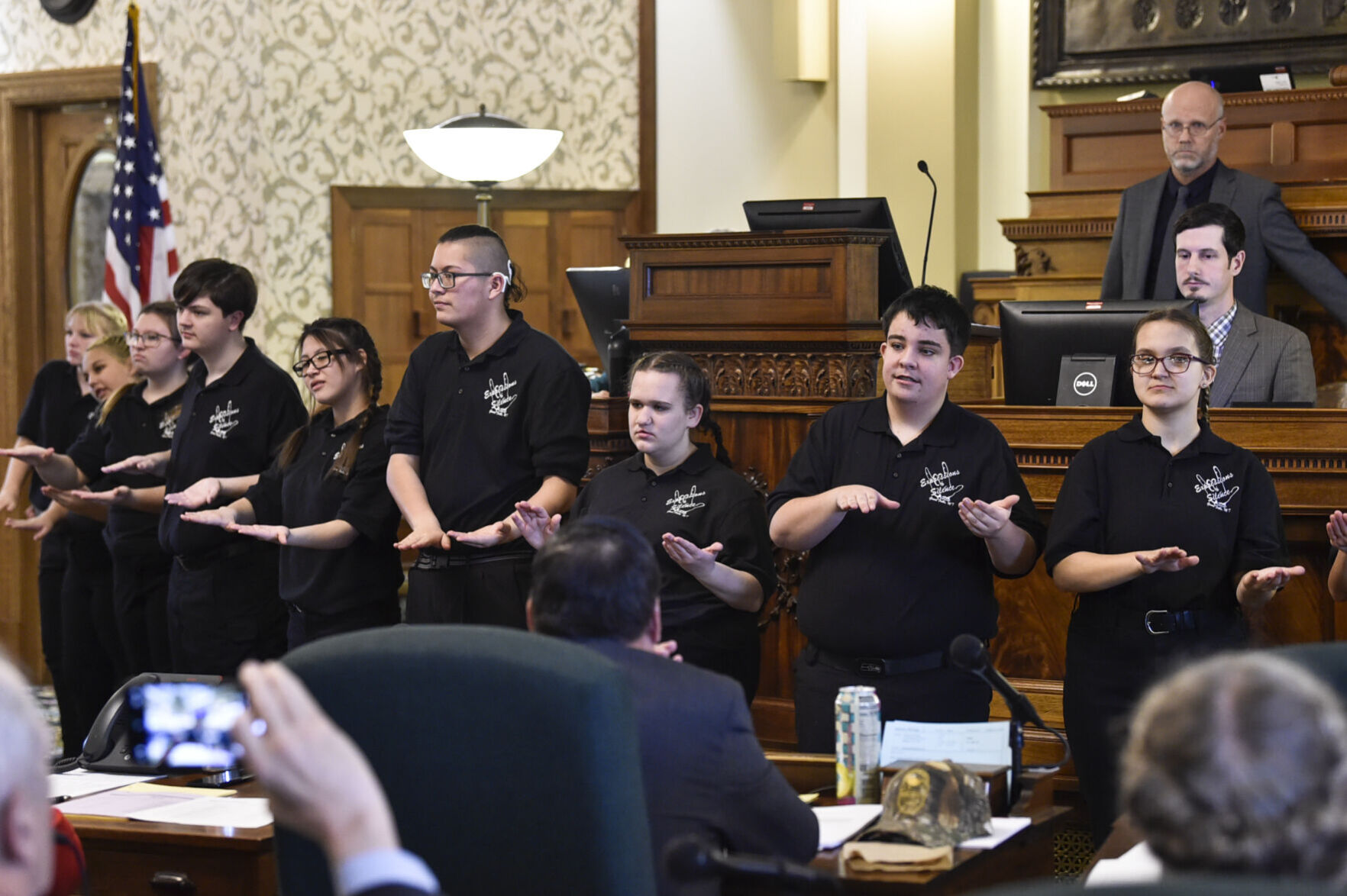 Students from the Montana School for the Deaf and Blind